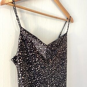 Forever 21‎ Dark Brown and White Dress